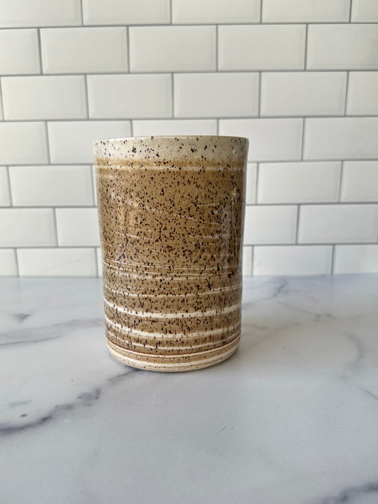 Marbled Vase or Utensil Holder